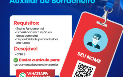 Vaga para Auxiliar de Borracheiro